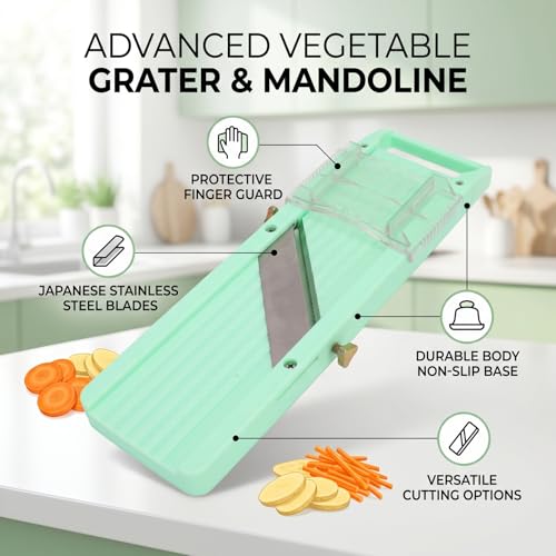 Rallador de verduras acero inoxidable BRRNOO verde miniatura 7