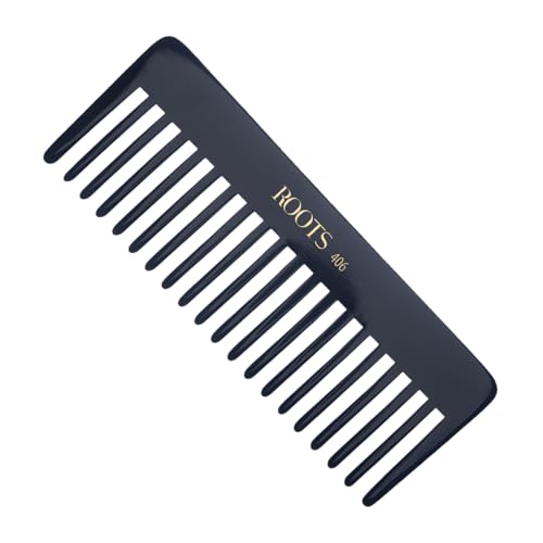 ROOTS - Professional Hair Cutting Comb | Salon Grade | Ideal for Women's Hair Sectioning, Partition, Highlighting, Colouring | Round Teeth prevent Hair damage | Length - 6.37 Inch | Model No. 406