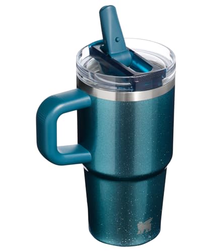 Image of STANLEY Quencher ProTour Flip Straw Tumbler with Leakproof Lid 20 oz| Built-In Straw & Handle | Cupholder Compatible for Travel | Insulated Stainless Steel Cup | BPA-Free | Ponderosa Shimmer