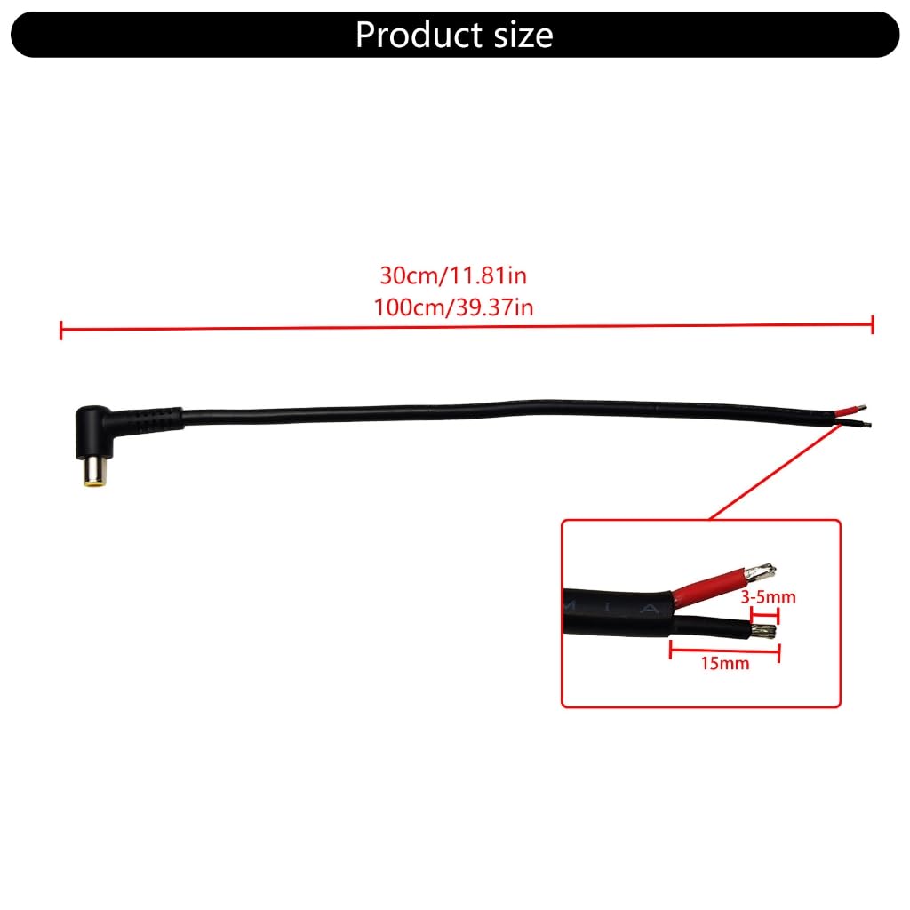 Kabel zasilający 7,9 mm x 5,5 mm 8 mm 90 stopni męski kątowy przewód zasilający