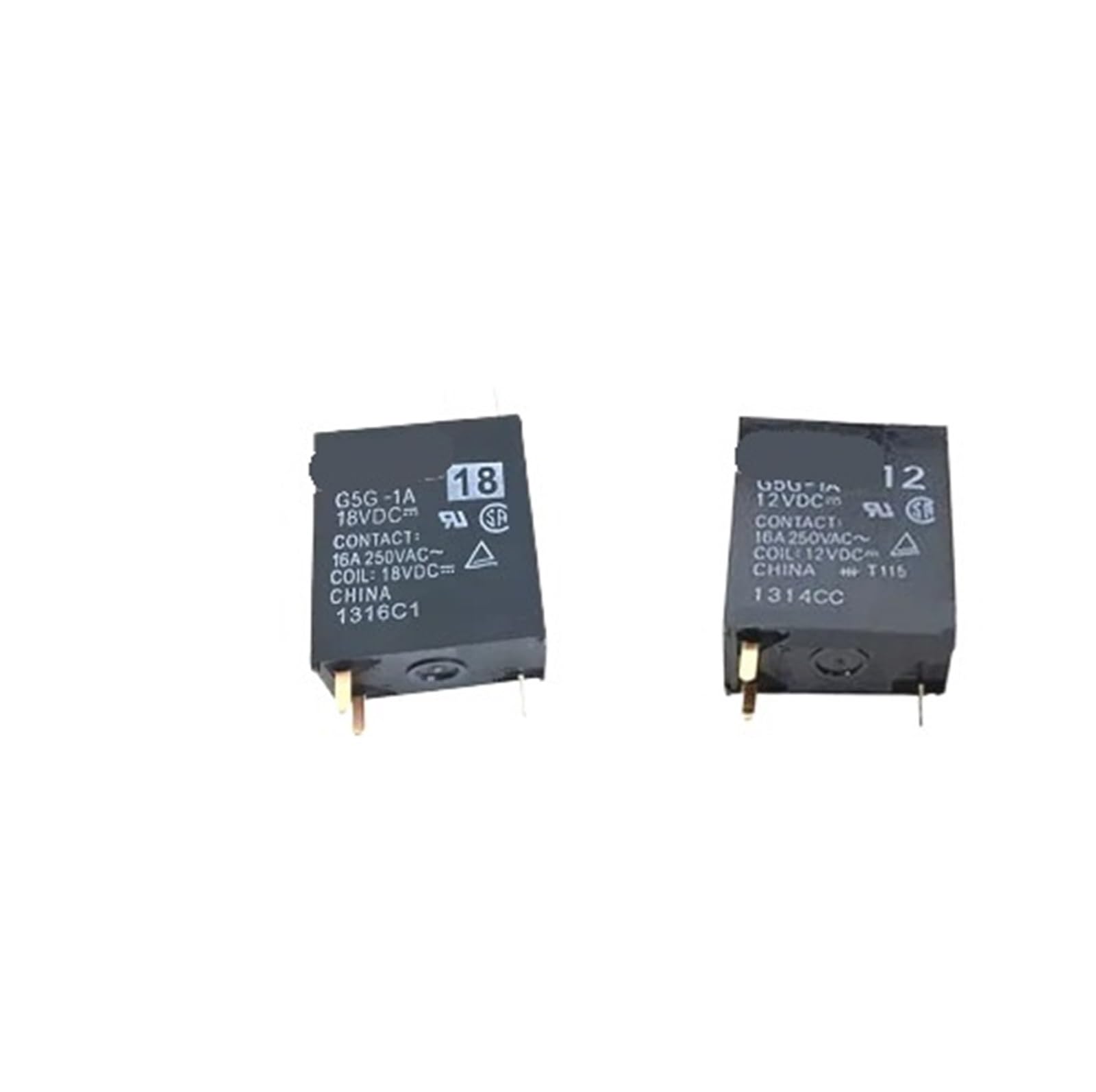 NWPNLXEA 2PCS/LOT Relay G5G-1A 12VDC G5G-1A 18VDC G5G-1A 24VDC G5G-1A-12VDC G5G-1A-18VDC G5G 1A 12V 18V 24V 3PIN(G5G-1A 12VDC)