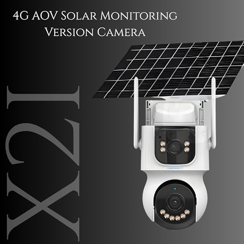 Image of XUGA-Cybernautt Series X2I 8MP PTZ Dual Solar 4G Sim Outdoor CCTV Camera | Color Night Vision | Motion Detection | Water Proof | 10X Zoom | Use Air-tel 4G Sim