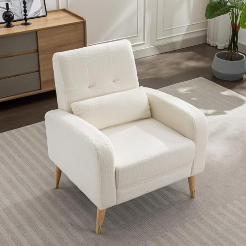 Dolonm W542-SOLDF-107111 Mid-Century Modern Accent Chair, Upholstered Armchair Living Room Chair thumb #6