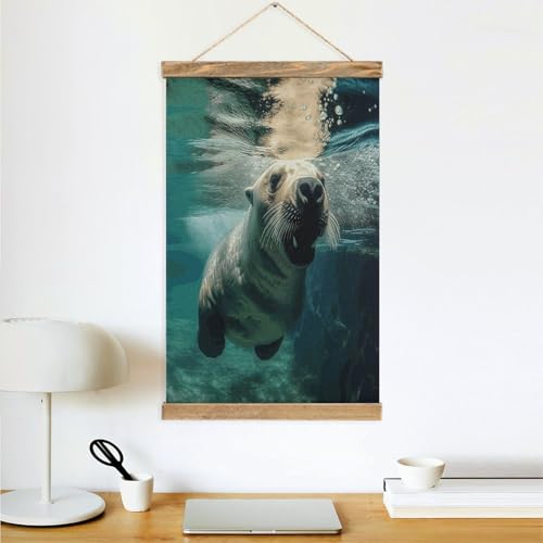 Decoración de pared de león marino para renovar tu dormitorio vacío 4