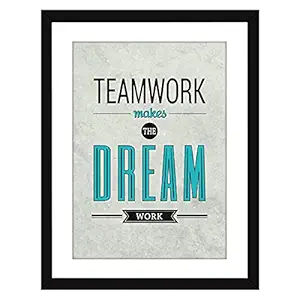 Chaka Chaundh - Office quotes frames - Team work business quotes frame - Team Work office wall decor - office interior - office wall frame - wall poster office - office poster motivational - office frame - (13.6 X 10.6 Inches)