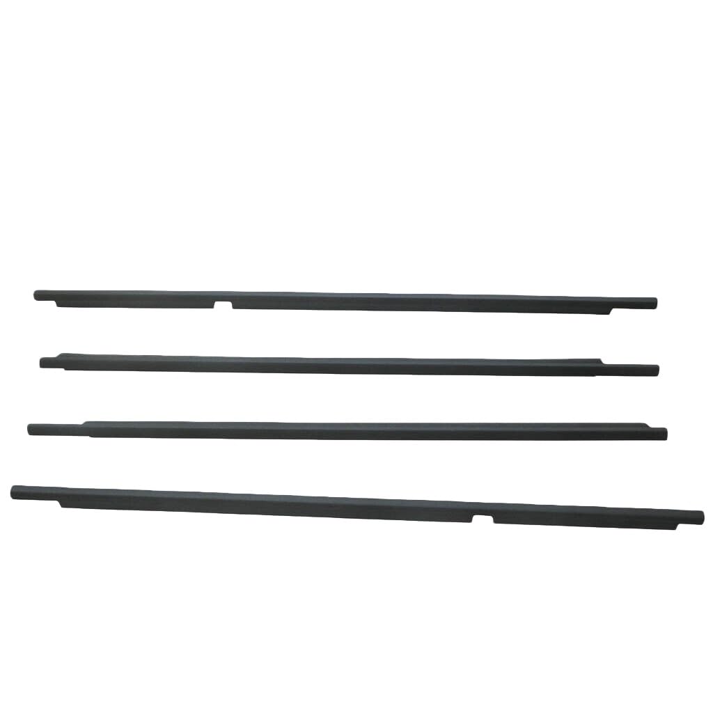 Ylrng Black 4Pcs Outer Window Rubber Weatherstrip Door Seal Belt Moulding Trim For Land For Cruiser For Lc100 For Lexus For Lx470 1998-2007 Outer Window Glass Seal Belt(Black)