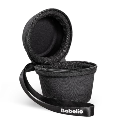 Image of Babelio Portable Travel Case for Babelio Pocket Mini White Noise Machine, Double Stitch Zipper - Perfect for Traveling (CASE ONLY - Textile Black)