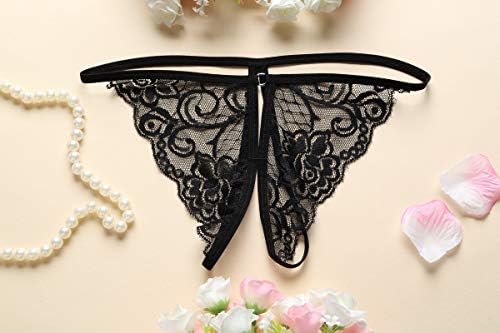 [HiSexy] 下着 女性 セクシー ベビードール ランジェリー セクシー 穴あきショーツ セクシーランジェリー 穴あき エッチな下着 オープンクロッチ ショーツ 詳細画像4