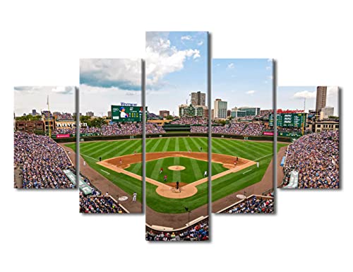 Toile Wrigley Field Chicago TUMOVO | Décoration murale sport 152x101 cm