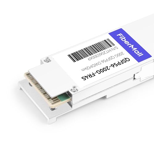 Image of 200G QSFP56 FR4 CWDM4 Optical Transceiver Module,Compatible with Arista QSFP-200G-FR4 200GBASE-FR4 1310nm 2km LC SMF FEC DDM