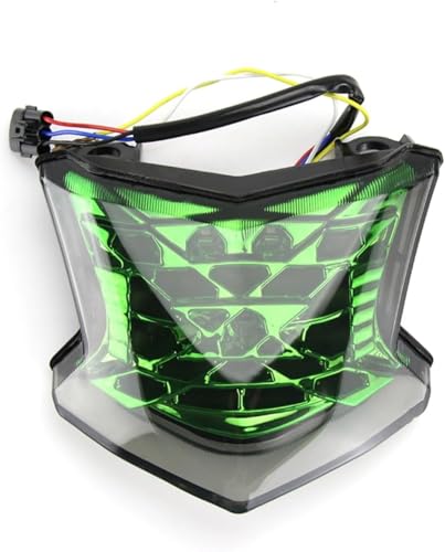 Luz trasera para Kawasaki Z900 y Ninja 650 con freno de alta visibilidad verde