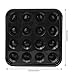 Standard Pool Ball Tray for 16 Balls, Black Plastic Pool Ball Carrying Tray, Billiard Ball Storage Tray, 16 Holes Pool Ball Tray Billiard Ball Holder Tray Snooker Ball Storage Tray