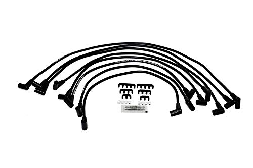 A-Team Performance - Hei Distributor Red Cap With Black Spark Plug Wires Set Pigtail Harness Complete Kit - Compatible With Chevrolet Gm Sbc Small Block Chevy 262 265 283 302 305 307 327 350 383 400 #TOP4
