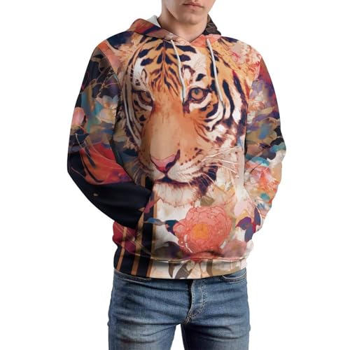 Pull de tigre unisexe confortable pour style décontracté taille s - 6