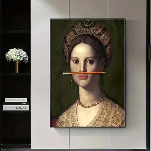 Peinture à l'huile décoration murale pour habiller un petit espace de chambre sans cadre