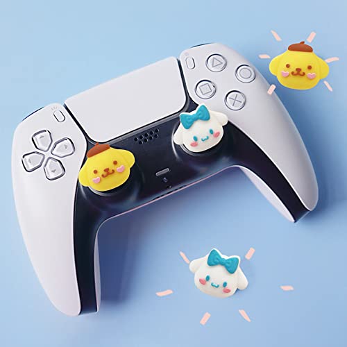 Image of PERFECTSIGHT Cute Thumb Grip Caps for Switch 2 2025, PS5, PS4, Xbox Series X /S, Xbox One, Switch PRO Controller, 4PCS Kawaii Soft Skin Rubber 3D Analog Thumbsticks Grips Joystick Cover, Big Ear