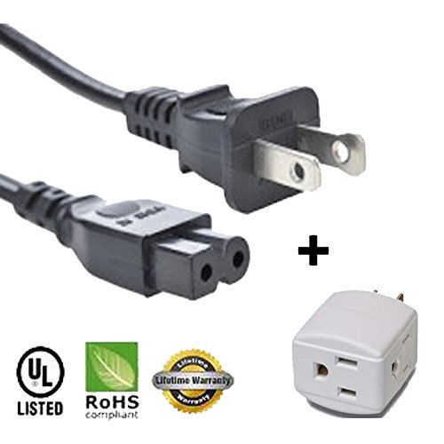 Huetron 6 FT Power Cord Cable for RCA RCD200 RCD045 Boombox + 3