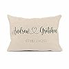 Girls Love A Monogram Wedding Gifts for Couples Unique for Couple Personalized Pillows with Names Housewarming Gift Design 5