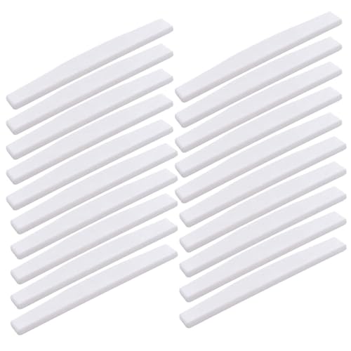 MINHTOANBV Guitar Saddle for Acoustic Guitar Parts Replacement Bone Pack of 20