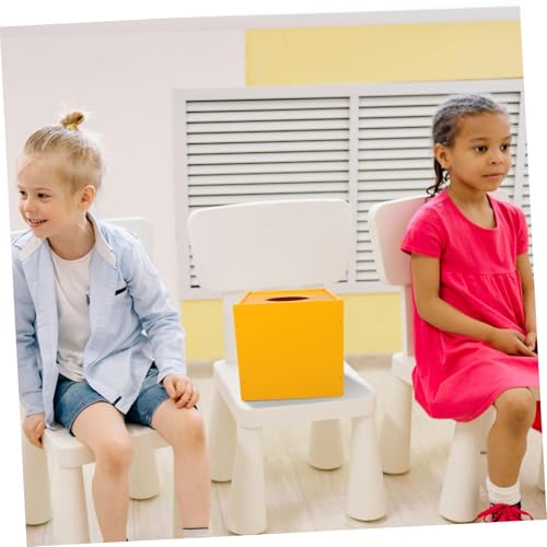 Boîte à tirage au sort et urne de collecte multifonction jaune