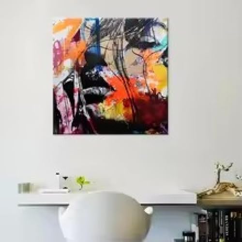 Affiches et impressions visage abstrait deco murale salon 70cm