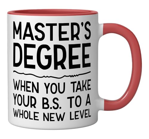 Taza de cerámica con humor para graduados rojo/blanco miniatura 2