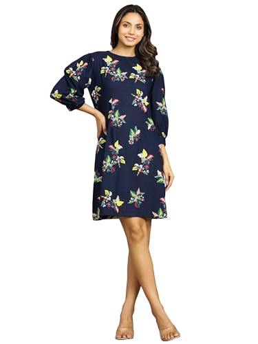 Image of Ravaiyaa - Attitude is everything Womens Soft Crepe Silk Casual Dress Summer Floral Printed Dress Ladies Tank Midi Sundress