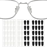 30 Paar Silikon Nasenpad, 1.0mm Nasenpads brille selbstklebend Rutschfeste...
