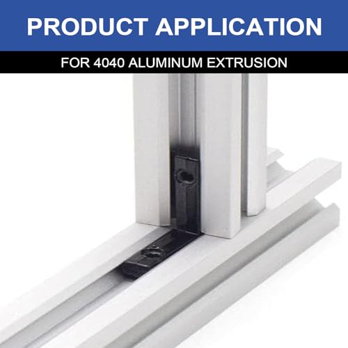 Image of 26pcs Seekliny 4040 Extrusion Connector Bracket Joint Extruded Aluminum Hardware T-Slot Accessories V-Slot with Screws for 8020 Aluminum Profile 3D Printer Accessories Black