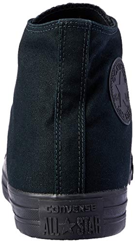 Converse All Star Shoes Hi Top Black Monochrome Unisex Sneakers M3310 Chucks Size 9.5Men/11.5Women3