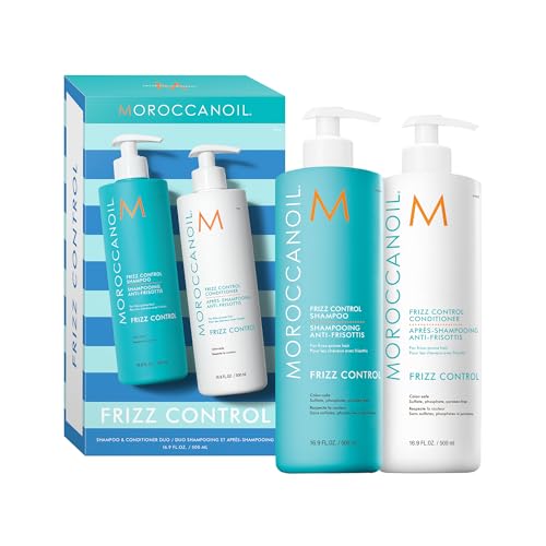 Moroccanoil Kit de medio litro de champú y acondicionador Frizz Control