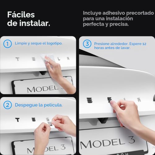 Logo Spigen Tesla Model 3 2026: adiós a las marcas con el emblema de PC negro 6