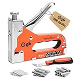 ValueMax Agrafeuse Murale Multifonction 3 en 1 avec 3000 Agrafes, Agrafeuse Manuelle Adaptée aux Agrafes de Type 140, 28, 8, Idéal pour Tapisserie, Matériel de Fixation, Décoration, Menuiserie