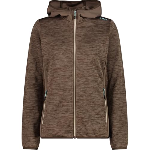 Veste hoodie CMP pour femme coloris toffee mel en taille M