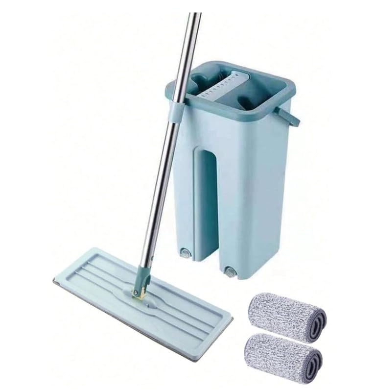Case Plus Heavy Quality Floor Mop with Bucket, Flat Squeeze Cleaning Supplies 360 Flexiblee Mop Head/2 Reusable Pads Clean Home Floor Cleanerr (Green) - 2025 (B0D9JK4FWC) Amazon Price History, Amazon Price Tracker