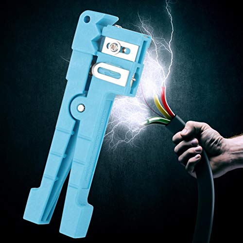 Caredy Outil à Fibre Optique, dénudeur de Fil, dénudeur de Fil à Fibre Optique, Outil de Coupe dénudeur de Fil à Fibre Optique, pour câble So pour câble CATV(45-163) Cover