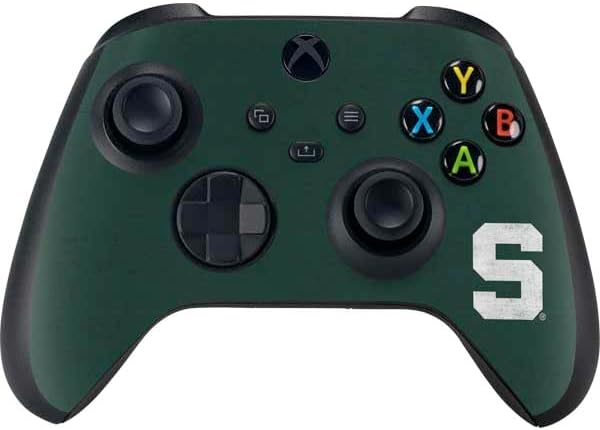Skinit Decal Gaming Skin Compatible with Xbox Series X Controller - Officially Licensed Michigan State University MSU Letters Design