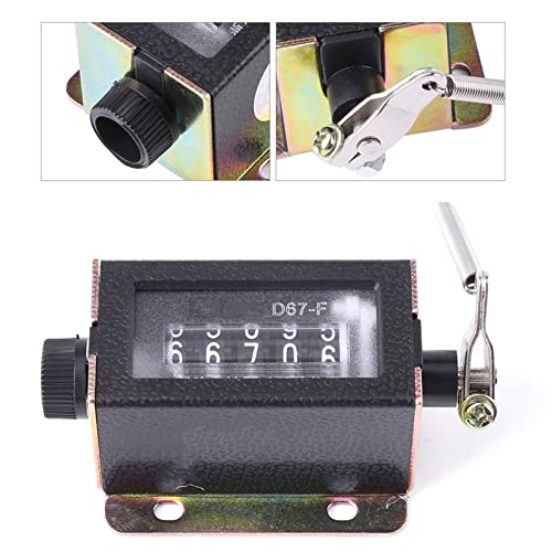 Digital Counter, 5 Digit 0-99999 Pull Count Counter Clicker Tally Counter Rotary Knob Resettable Black with Spring by Tyenaza - Image 5