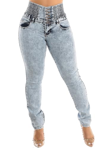 Moda Xpress Super High Waisted Butt Lifting Jeans for Women - Levanta Cola Skinny Jeans3