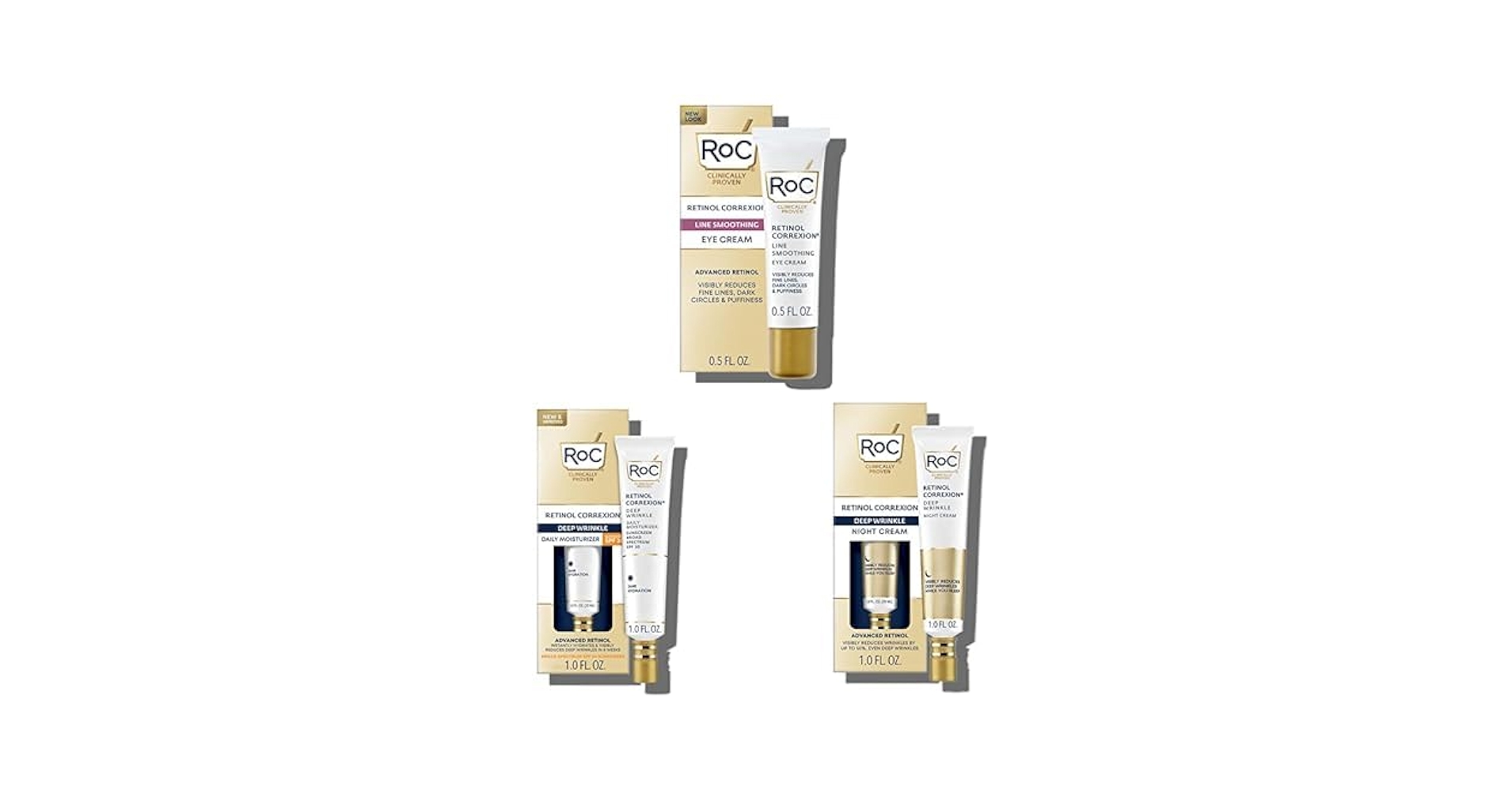 Amazon.com: RoC Retinol Correxion Bundle: Under Eye Cream