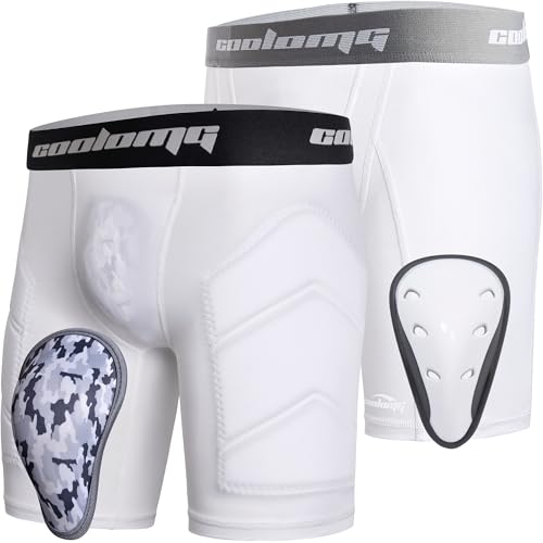 COOLOMG Boys Cup Shorts with Cup