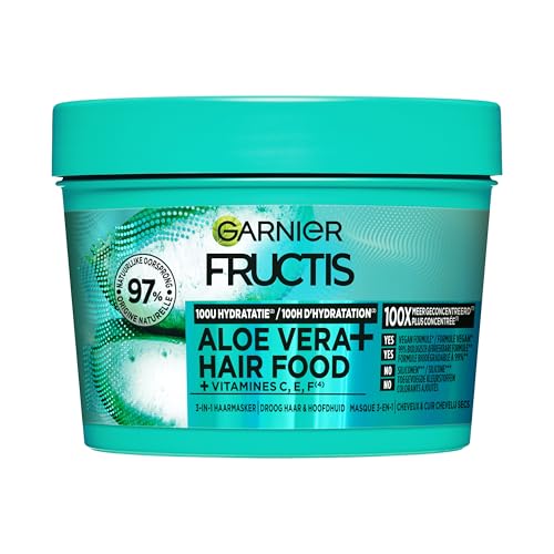 Garnier Fructis Hair Food Aloë Vera Hydraterend 3-in-1 Haarmasker - Normaal Tot Droog Haar - 400ml