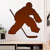Eishockey Puck Spieler Figur Wandtattoo Wandaufkleber Wall Sticker - Dekoration, Küche, Wohnzimmer, Schlafzimmer, Badezimmer