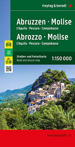 Abruzzo - Molise Road and leisure map 1:150,000 scale: L'Aquila - Pescara - Campobasso, mit Infoguide Top Tips