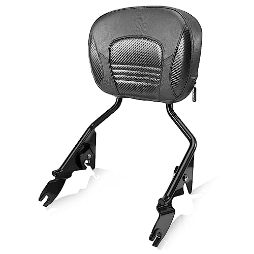 Eumti Detachable Sissy Bar Upright for Harley Touring 2009-2026 Rear Passenger Backrest Pad Compatible for Street Glide Road Glide FLHR FLHX FLHT FLTR Electra Glide Road King Ultra Limited CVO