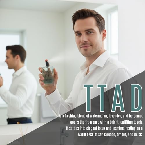 Image of TTAD Sapphire Luxury Perfume for Men 100ml | Long Lasting Aquatic Eau De Parfum | Fresh Watermelon, Lavender & Bergamot with Lotus, Jasmine, Sandalwood & Musk | Premium Daily Fragrance for Men