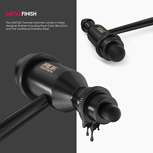 MDF Instruments Trömner Neurologischer Reflexhammer – Blackout Edition – Lebenslange kostenlose Ersatzteilgarantie MDF555BO (Schwarz)