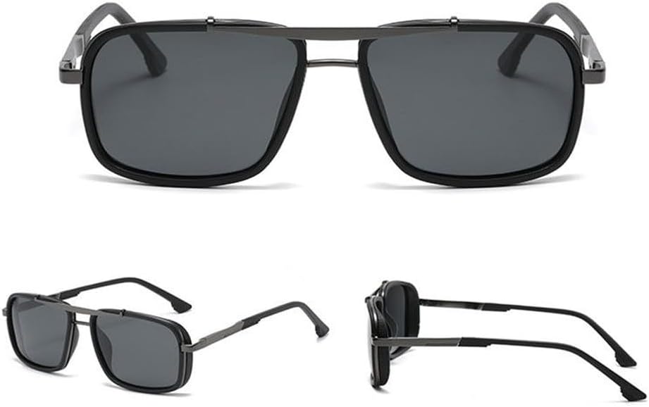 LVTFCO Fashion Double Beam Sunshade Sunglasses Men's Retro Spring Leg Sun Glasses Cycling Sunglass