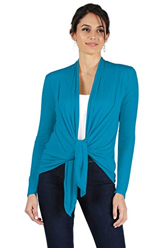 Simlu Lightweight Turquoise Cardigans For Women Reg And Plus Size Light Cardigans For Women Summer Long Sleeves, Xx-Large #TOP1