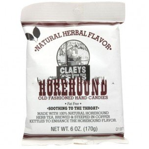 HOREHOUND HARD CANDY6OZ by CLAEYS CANDY MfrPartNo 611